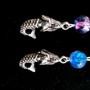 Handmade mermaid earrings
